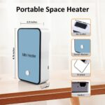 YOUCIDI Aquecedor Portátil de Mesa 200W: aquecimento rápido, silencioso e compacto para quarto e escritório - Imagem 5