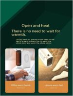 Aquecedor elétrico portátil 500W com termostato, aquecimento rápido e proteção contra superaquecimento para quarto e escritório - Imagem 5