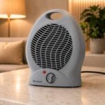 Aquecedor Elétrico Portátil 1000W 127V: aquecimento rápido, silencioso e compacto para quarto, escritório e banheiro. - Imagem 3
