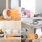 Aquecedor portátil com termostato: compacto, silencioso e seguro para quarto, escritório e casa - Imagem 7