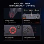 GameSir Nova Lite: controle gamer multiconexão com Hall Effect anti-drift, Turbo e vibração para PC, Switch e mobile - Imagem 8