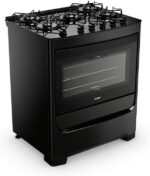 Fogão 5 bocas Consul mesa de vidro preto: potência, praticidade e limpeza fácil para sua cozinha. - Imagem 4