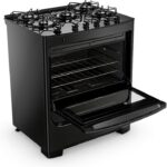 Fogão 5 bocas Consul mesa de vidro preto: potência, praticidade e limpeza fácil para sua cozinha. - Imagem 5