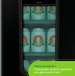 Cervejeira Consul Preta CZE12BE 220v: cervejas geladas sem congelar, com capacidade para 75 latas e controle digital de temperatura. - Imagem 8