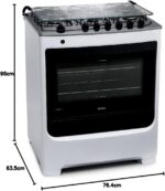 Fogão Consul 6 bocas branco com acendimento automático e botões removíveis para mais praticidade na cozinha - Imagem 10