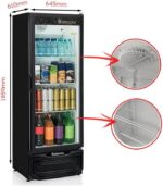 Cervejeira Gelopar 410L preta: alta capacidade, refrigeração eficiente e exposição ideal para bebidas. - Imagem 3