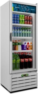 Refrigerador Expositor Vertical Metalfrio 403L VB40AL 110V: conserva, resfria e destaca bebidas com design moderno e LED. - Imagem 4