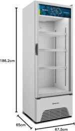 Refrigerador Expositor Vertical Metalfrio 403L VB40AL 110V: conserva, resfria e destaca bebidas com design moderno e LED. - Imagem 6