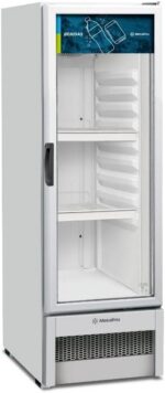 Expositor Metalfrio VB25 Light 256L com vidro antiembaçante, LED e Frost Free para bebidas sempre visíveis e geladas - Imagem 4