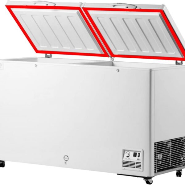 2 Borracha Gaxeta Porta Freezer Horizontal Para Consul Modelo CHB42 (Cinza)