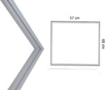 2 Borracha Gaxeta Porta Freezer Horizontal Para Consul Modelo CHB42 (Cinza) - Imagem 2