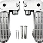 2 Peças Pedal Dobrável para Bicicleta Elétrica em Liga de Alumínio, antiderrapante, leve e fácil de instalar, ideal para mais estabilidade e praticidade.