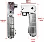 2 Peças Pedal Dobrável para Bicicleta Elétrica em Liga de Alumínio, antiderrapante, leve e fácil de instalar, ideal para mais estabilidade e praticidade. - Imagem 2