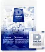 200 pacotes Dry & Dry 1g: sílica gel premium segura, reutilizável e eficaz contra umidade