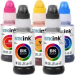 5x Tinta Stkink Para Impressora Gi190 G4110 G4111 G1800 G1900 G3000 190