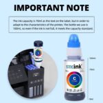5x Tinta Stkink Para Impressora Gi190 G4110 G4111 G1800 G1900 G3000 190 - Imagem 2