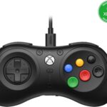 8Bitdo M30 Wired para Xbox e Windows: controle oficial com 6 botões, resposta rápida e ideal para jogos de luta.
