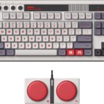 8Bitdo Retro Mechanical Keyboard, Bluetooth/2.4G/USB-C Hot Swappable Gaming Keyboard with 87 Keys, Dual Super Programmable Buttons for Windows and Android - N EditionQ