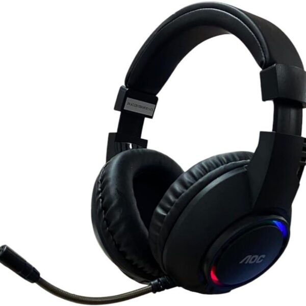 ACG2510 Headset Gamer RGB: áudio potente, conforto over-ear e microfone ajustável para jogos, calls e trabalho.