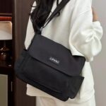 ALWY Bolsa Feminina de Nylon Tactel: leve, resistente e ideal para faculdade, trabalho e uso casual - Imagem 2