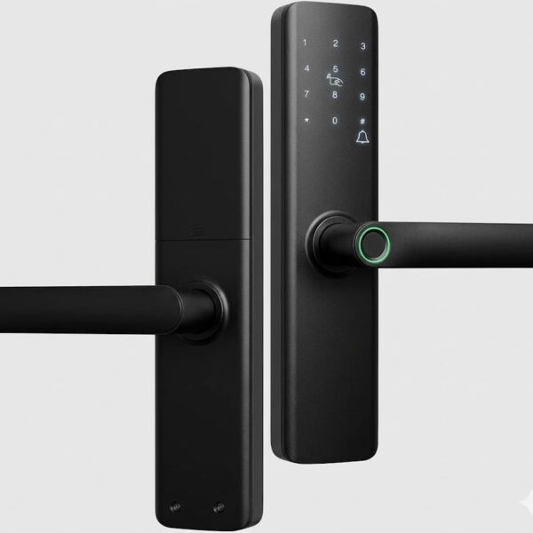 ANJGG Fechadura Digital Biométrica com App, Senha, NFC e Digital: segurança e praticidade para sua porta.