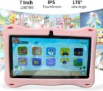ANJGG Tablet Educativo Infantil Android 13 Tela HD 7 Polegadas com Proteção Anti-Queda Tela HD 7 Polegadas 60GB de Memória (cor-de-rosa) - Imagem 2