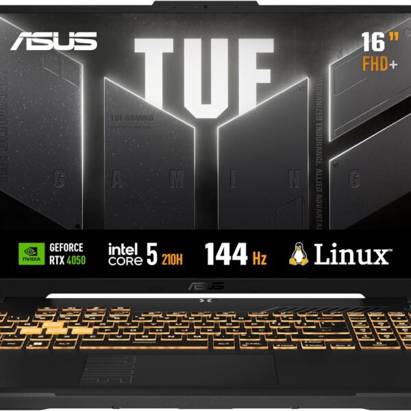 ASUS TUF Gaming F16 Intel Core 5, RTX 4050, 8 GB, 512 GB SSD, KeepOS,16.0'' FHD, Mecha Gray - FX607VU-RL054