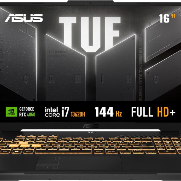 ASUS TUF Gaming F16 Intel Core i7, RTX 4050, 16 GB, 512 GB SSD, W11 Home,16.0'' FHD, Mecha Gray - FX607VU-RL007W