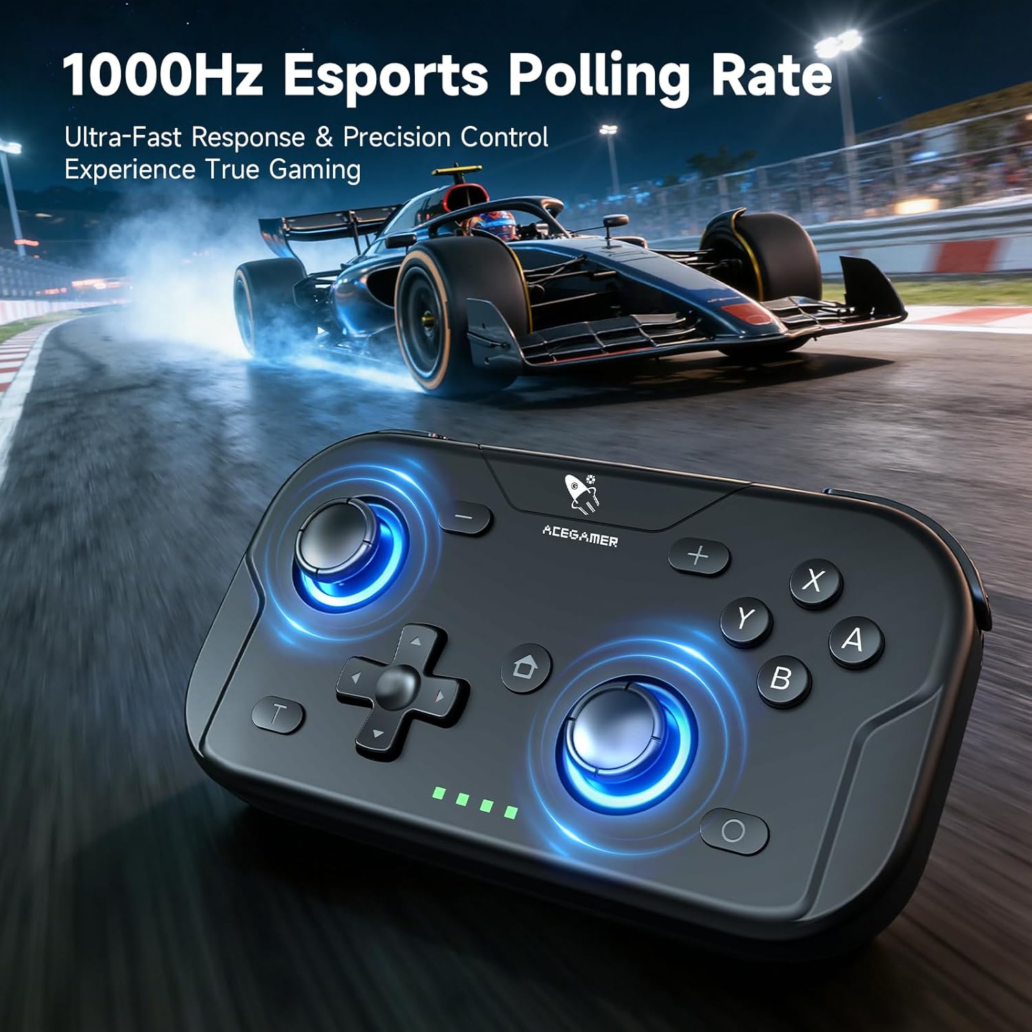 Ace Gamer Wireless Pocket Controller: compacto, preciso e compatível com Ace Gamer Wireless Pocket Controller: compacto, preciso e compatível com Switch, PC, Android e iOS.