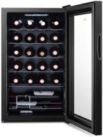 Adega Climatizada Eos Eac24g 24 Garrafas 110v com painel touch e LED, ideal para conservar vinhos na temperatura certa. - Imagem 2