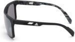 Adidas Óculos de sol SP0019 cinza espelhado CAT3: estilo, proteção e conforto para o verão e esportes. - Imagem 2