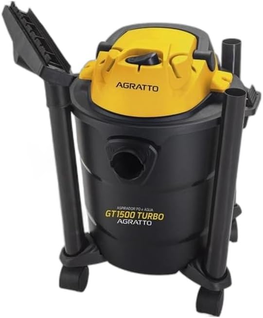 Agratto Aspirador de pó e água GT1500 Turbo 11L 1400W: Agratto Aspirador de pó e água GT1500 Turbo 11L 1400W: alta sucção, função soprador e bocal multiuso para limpeza prática.