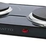 Agratto Fogão eletrico de mesa 2 pratos FMP-01 preto 127V 2500W, Modelo: FMP01
