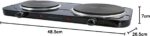 Agratto Fogão eletrico de mesa 2 pratos FMP-01 preto 127V 2500W, Modelo: FMP01 - Imagem 2