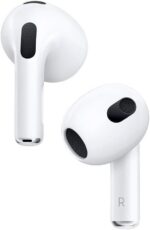 AirPods (3.ª geração) com áudio espacial, design ergonómico e resistência à água para uma experiência imersiva. - Imagem 2