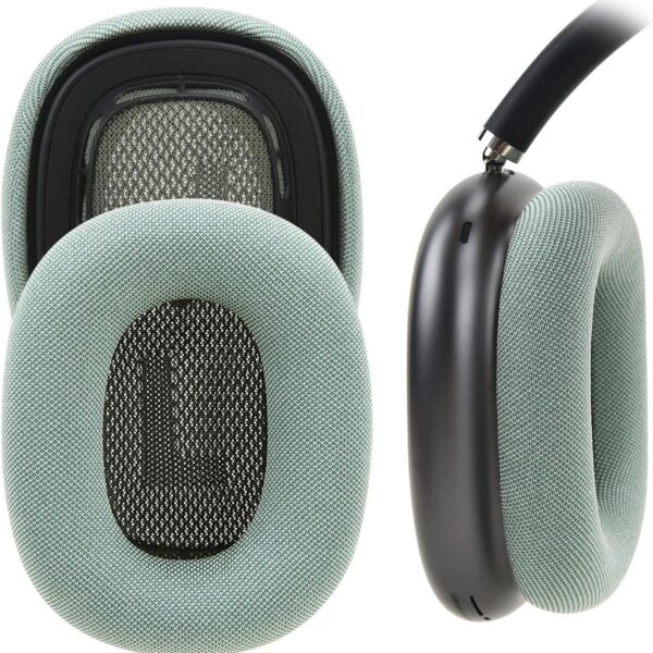 Almofadas Earrock para AirPods Max com conforto premium, isolamento acústico e ímã forte na cor verde