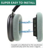 Almofadas Earrock para AirPods Max com conforto premium, isolamento acústico e ímã forte na cor verde - Imagem 2
