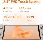 Ampown Mangmi Air X: console portátil Android 14 com tela IPS Full HD, bateria 5000mAh e controles Hall para jogar sem travar. - Imagem 2