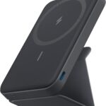 Anker 622 Power Bank Compatível com MagSafe, Carregador Portátil por Indução Magnético Dobrável com Suporte e Porta USB-C, para iPhone 17/16/15/14/13/12, MagGo 5.000mAh, Preto