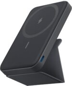 Anker 622 Power Bank Compatível com MagSafe, Carregador Portátil por Indução Magnético Dobrável com Suporte e Porta USB-C, para iPhone 17/16/15/14/13/12, MagGo 5.000mAh, Preto
