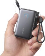 Anker Nano Power Bank, Carregador Portátil USB-C 10000mAh até 45W, com Cabo Retrátil 70cm, Carregamento Rápido, Bateria Externa para iPhone 17/16/15, Samsung, Xiaomi, iPad, MacBook Air, Preto