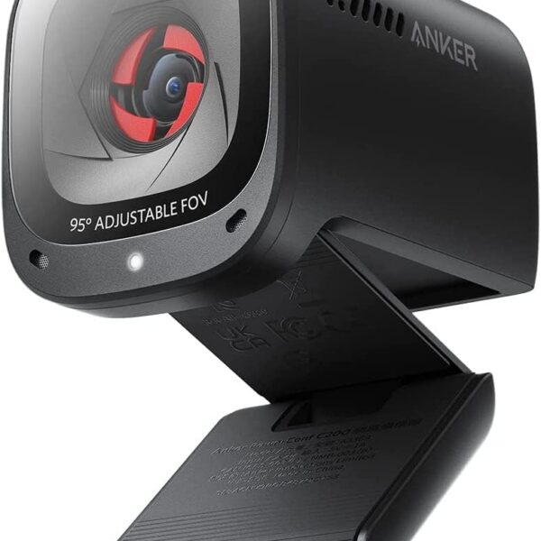 Anker PowerConf C200 2K: webcam com privacidade, áudio AI e imagem nítida para reuniões profissionais