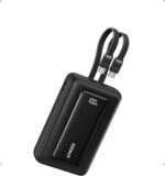Anker Zolo Carregador Portátil, Power Bank 20000mAh, Carregamento Rápido até 45W, Cabos USB-C Duplos Integrados, para iPhone 17/16/15/Samsung/Xiaomi/Motorola/iPad/MacBook Air, Preto