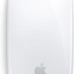 Apple Magic Mouse branco: sem fios, recarregável e com Multi-Touch para navegação precisa e prática.