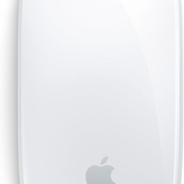 Apple Magic Mouse branco: sem fios, recarregável e com Multi-Touch para navegação precisa e prática.