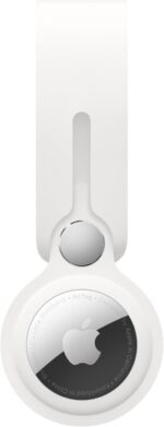Apple Pulseira para AirTag Branca: fixação leve e resistente para manter seu AirTag sempre no lugar com segurança.