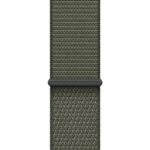 Apple Watch Band Goop esportivo 46 mm Floresta: leve, respirável e confortável, com ajuste rápido e fecho aderente.