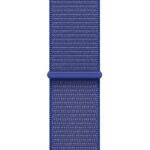 Apple Watch Band Loop desportiva 40 mm ultramarino: leve, respirável e com ajuste fácil para mais conforto no dia a dia.