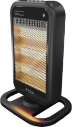 Aquecedor Cadence Halógeno Lumiconfort 127V: aquece rápido, com oscilação horizontal e segurança automática para seu conforto. - Imagem 2