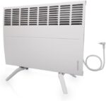 Aquecedor Convector Elétrico Atlantic F119-1500W com pés de apoio: aquecimento rápido e homogêneo para seu ambiente.